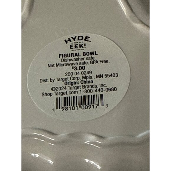 Target Set of 4  Hide & Eek! 18 Oz Smiling Ghost Halloween Snack Bowls Melamine - Picture 3 of 6